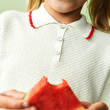 Fub :: Pique Oversize Polo Ecru