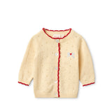 Floess :: Kaya Pointelle Cardigan Soft White