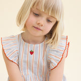 Floess -  Robin Dress Blue-Tangerine