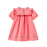 Floess -  Rosa Dress Dark Rose