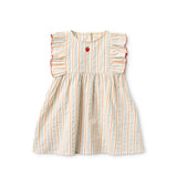 Floess -  Robin Dress Blue-Tangerine