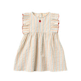 Floess -  Robin Dress Blue-Tangerine