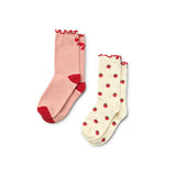 Floess :: Vigga Socks 2-Pack Pointelle Berry