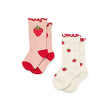 Floess :: Vigga Socks 2-Pack Pointelle Berry