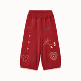 Floess - Agnes Pants Dark Cranberry