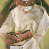 Floess - Liva Pointelle Blouse Dark Cranberry