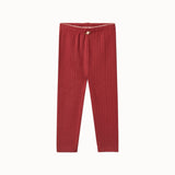 Floess - Liva Pointelle Leggings Dark Cranberry