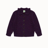 Fub - Lambswool Aran Cardigan Violet