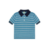 Fub :: Striped Polo Sea/Ecru