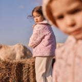 [Drop 2] Louise Misha - Coat Jilou Pink Linden Blossom - Cream Carnation Vale