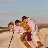 [Drop 2] Louise Misha - Coat Jilou Pink Linden Blossom - Cream Carnation Vale