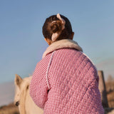 Louise Misha - Reversible Coat Jasmina Raspberry Checks