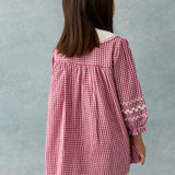 Louise Misha - Dress Delina Raspberry Checks