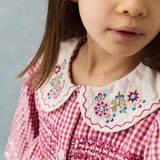 Louise Misha - Dress Delina Raspberry Checks