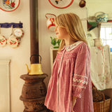 Louise Misha - Dress Delina Raspberry Checks