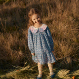 Louise Misha - Dress Solena Navy Snowfall Flower