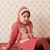 Hello Simone - Ziply Cardigan Rabbit Rose