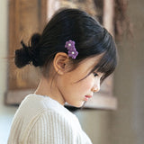 Wonnyribbon :: Purple Flower Hair Pin