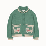 Hello Simone - Grizzly Cardigan Kitty Aqua