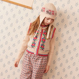 Hello Simone -  Polly Vest Flower Ecru