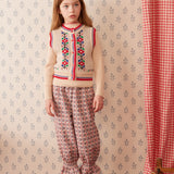 Hello Simone -  Polly Vest Flower Ecru