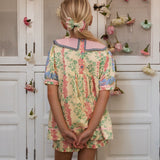 Bachaa :: Topaze Blouse/Short Dress Arabesque Print