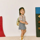 Misha And Puff -  Eyelet Popcorn Skating Skirt Dove