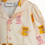[Pre-Order] Kittens AOP Woven LS Dress Multi