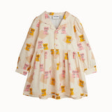 [Pre-Order] Kittens AOP Woven LS Dress Multi