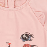 Konges Sloejd :: Kitty Ls 수영복 Grs 파우더 핑크 