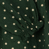 Konges Sloejd - Elin Ls Bow Dress Gots Dot Marseille