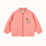 Konges Sloejd - Juno Duckling Printed Bomber Jacket Coeur Feathers