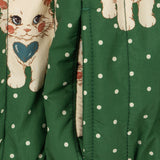 Konges Sloejd - Juno Printed Bomber Jacket Dot Miao Verde
