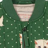 Konges Sloejd - Juno Printed Bomber Jacket Dot Miao Verde