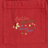 Konges Sloejd - Magot Sequin Frill Pants Gots Cardinal