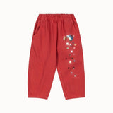 Konges Sloejd - Magot Sequin Frill Pants Gots Cardinal