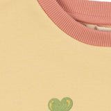 Konges Sloejd - Spotty Frill Sweat Gots Banana Crepe