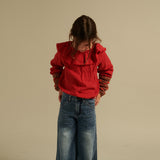 Long Live The Queen :: Blouse With Volant Old Red