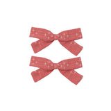 Lali Kids :: Bow Set In Coral Crossstitch