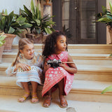 Lali Kids :: Sofia Dress In Coral Crossstitch