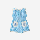 Lali Kids -  Sun Suit In Vintage Blue Plaid