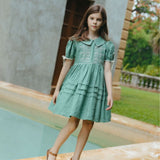 Lali Kids -  Maragold Dress In Peridot Green