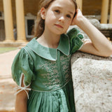 Lali Kids -  Maragold Dress In Peridot Green