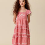 Lali Kids -  Nanette Dress In Faded Rose