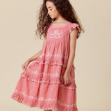Lali Kids -  Nanette Dress In Faded Rose