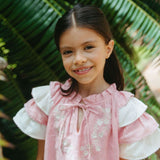 Lali Kids -  Linnea Dress In Peony Pink