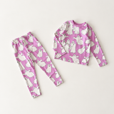 Smafolk - Gala Leggings With Dancing Ghosts Sweet Lilac