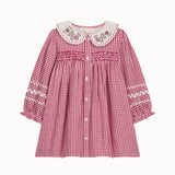 Louise Misha - Dress Delina Raspberry Checks