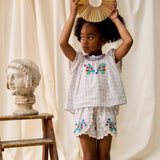 [Coming soon] Louise Misha :: Blouse Perla Cream Cruise Checks