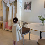 [Exclusive] Mes Kids Des Fleurs - Lace Collar Coat